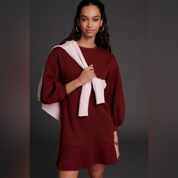 Mare Mare x Anthropologie Odila Floral Textured Tunic Dress, Size S - Picture 1 of 9